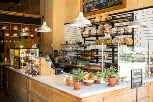 Interior of a local bakery shop